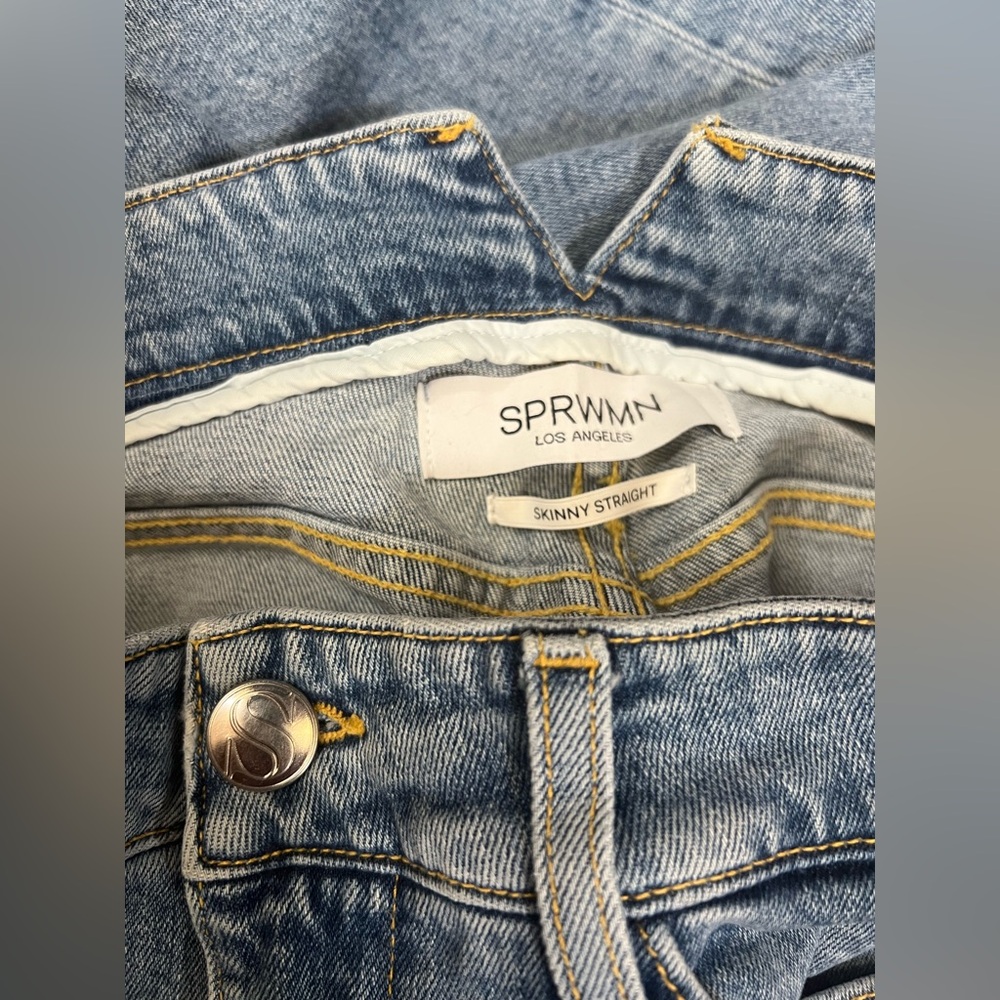 SPRWMN NWT Rosa Skinny Straight Leg Denim 29 - Picture 6 of 6